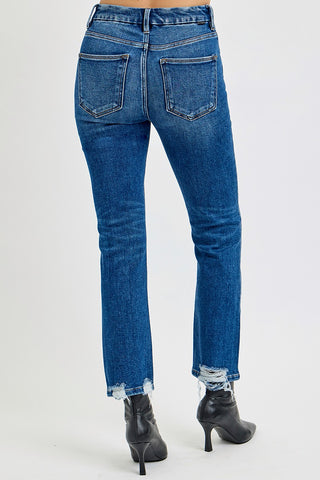Risen Jeans High Rise Crop Straight