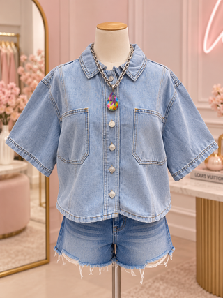 The Downtown Denim Top