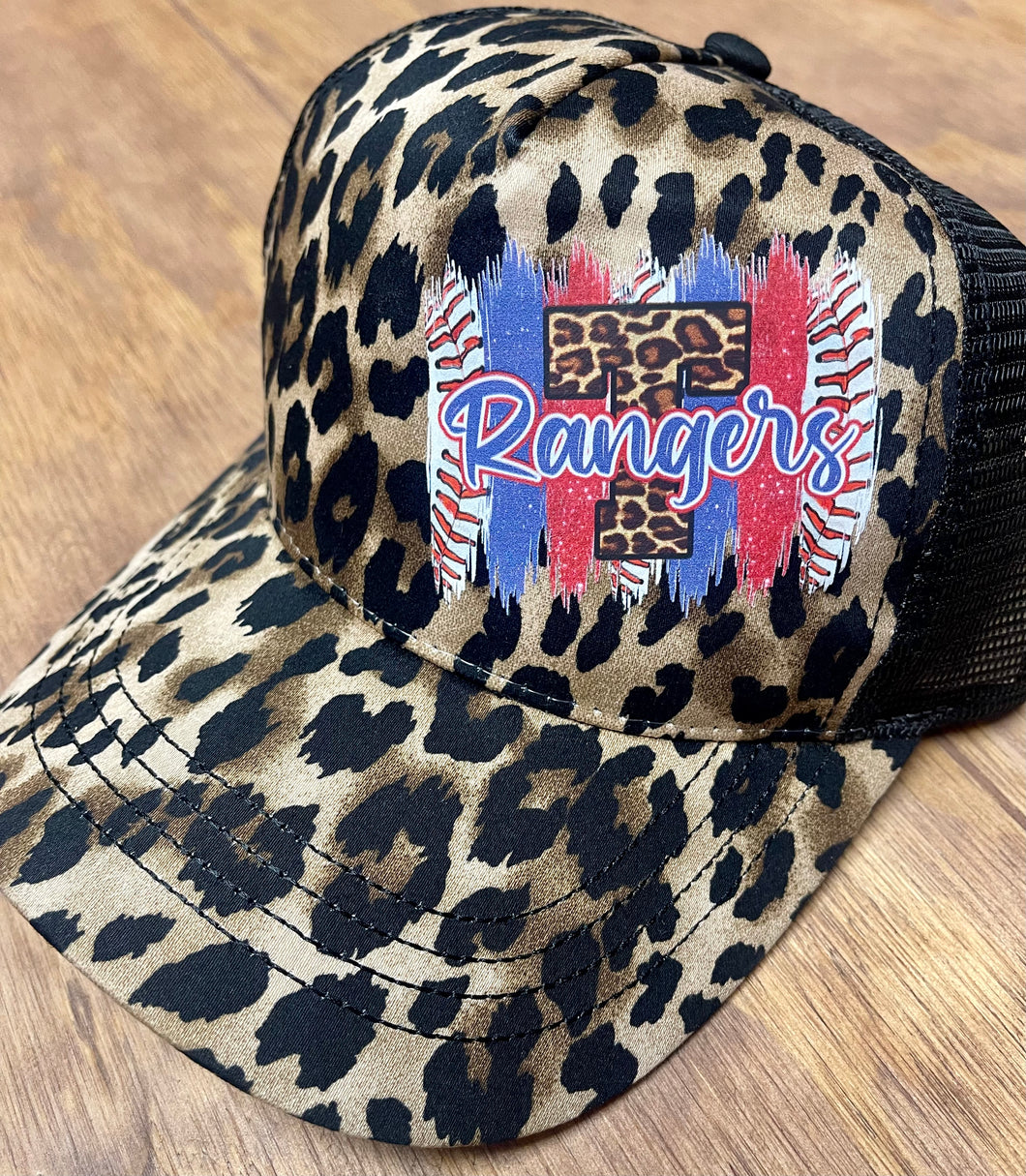 Rangers Leopard Ball Cap