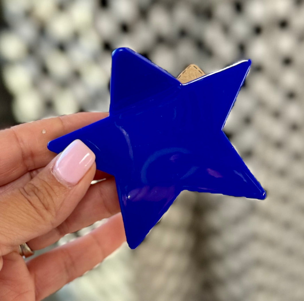 Blue Star Hair Clip