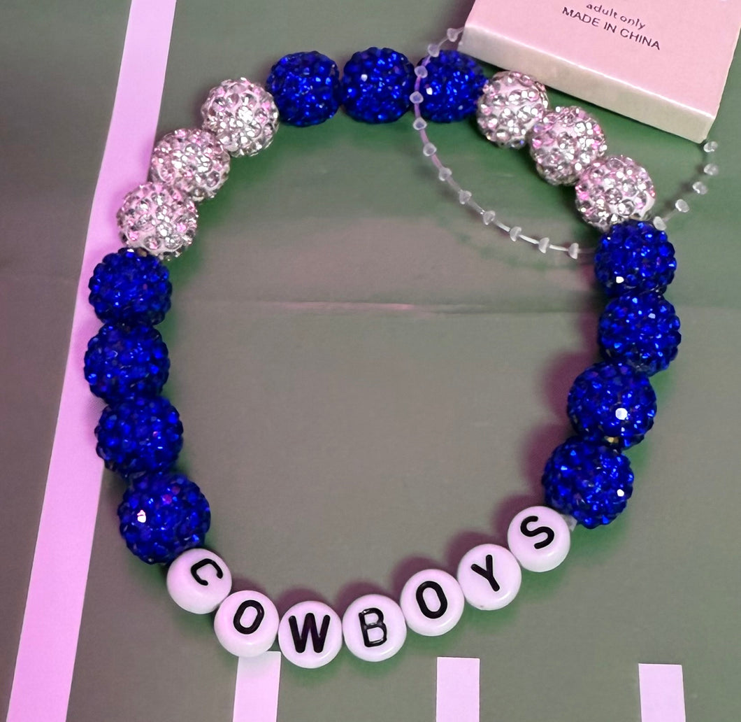 Cowboys Beaded Bracelet