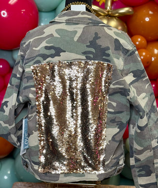 Camo Sequins Jacket