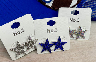 Rhinestone DC Star Studs