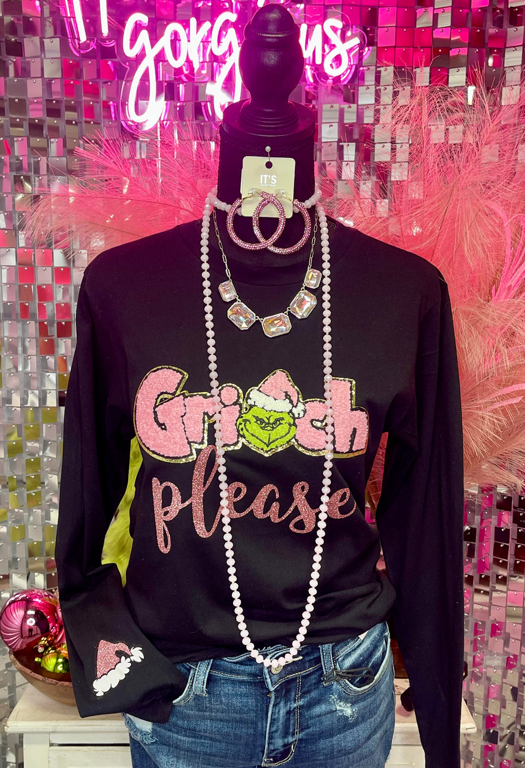 Grinch Please Pink Black Edition