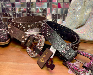 Rhinestone Studded Belt