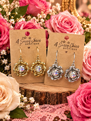 Rose Drop Earrings