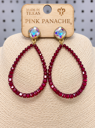 Ruby Teardrop Earrings