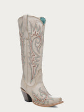 Load image into Gallery viewer, Corral Bone Embroidery Boots
